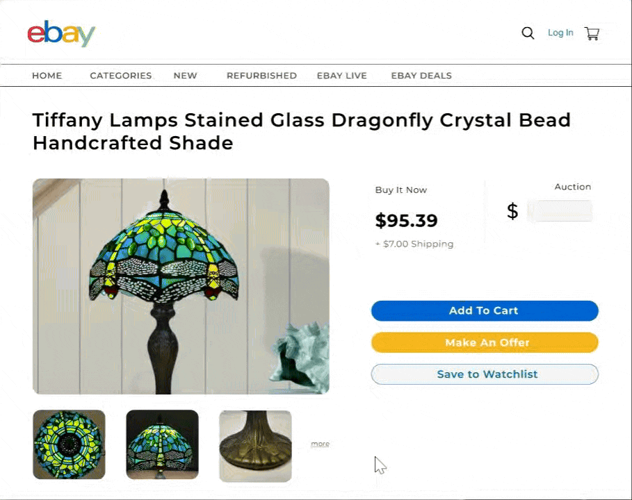 Ebay Product Page Gif